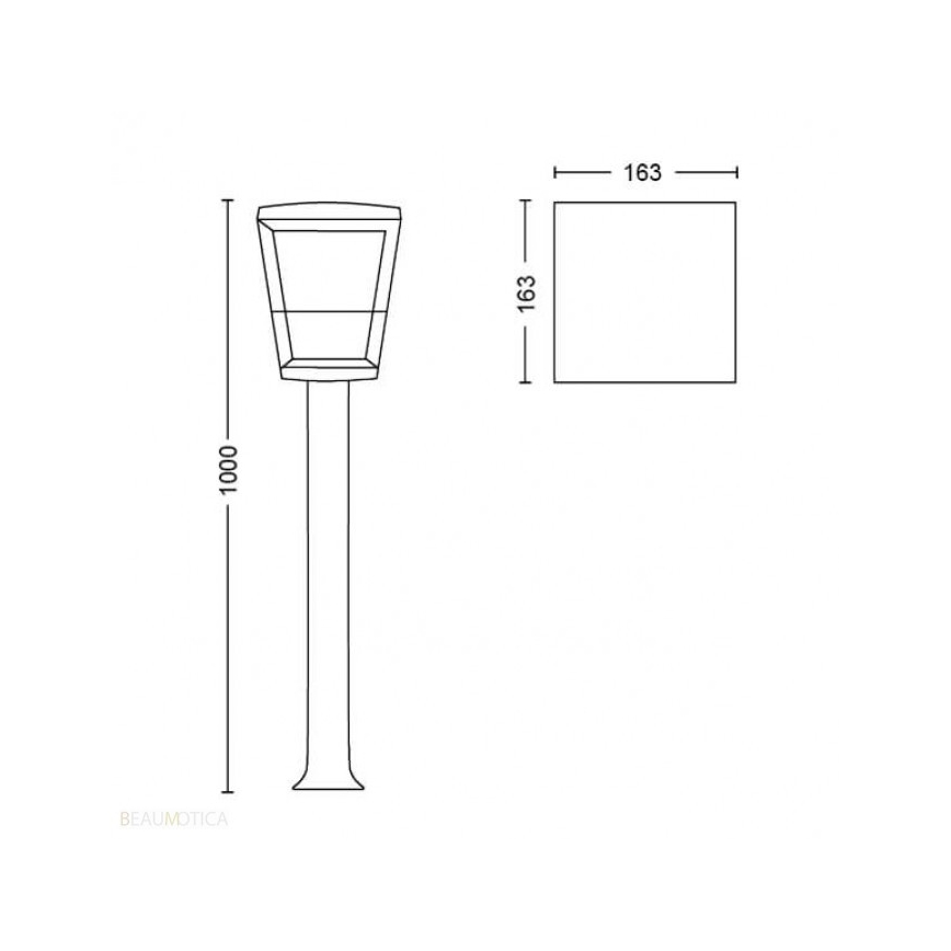 Philips - LED RGB lauko šviestuvas Hue ECONIC LED/15W/230V IP44