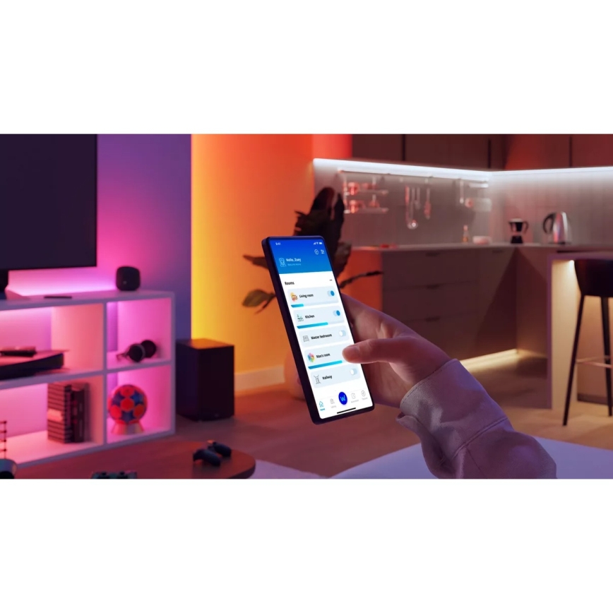Philips -LED RGB reguliuojama juosta SMART STRIP 15m LED/20W/230V 2200-6500K Wi-Fi