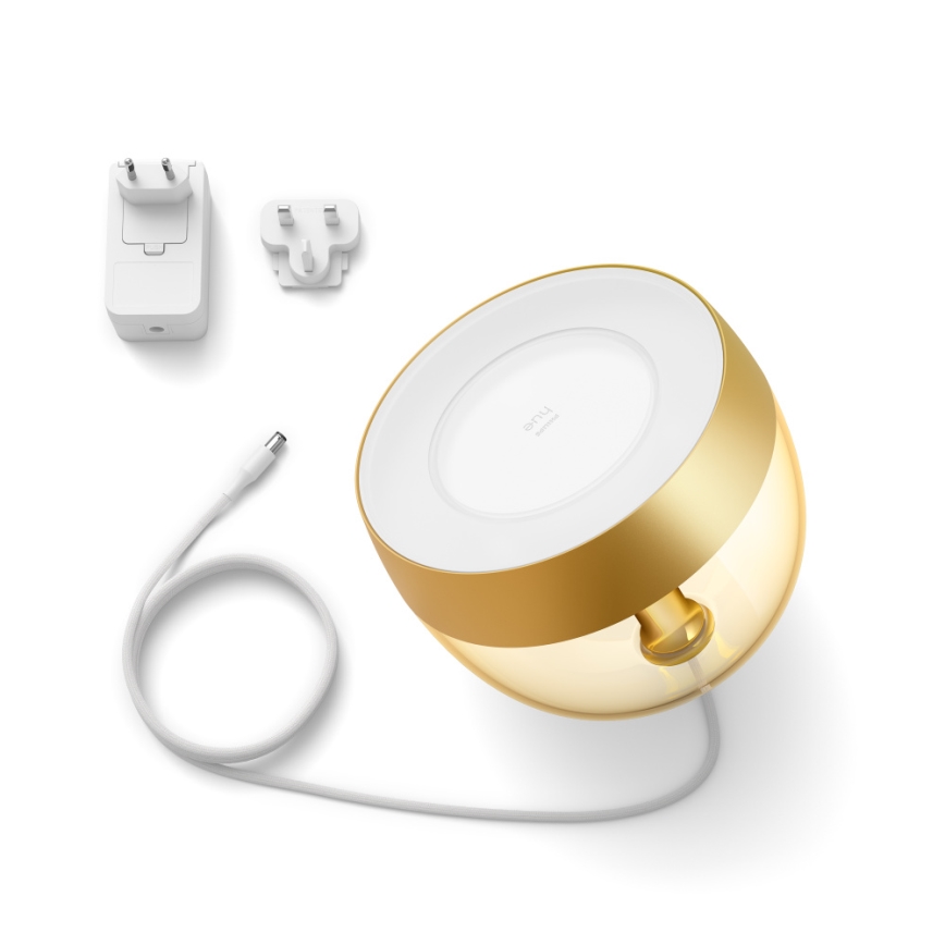 Philips - LED RGB Reguliuojama stalinė lempa Hue IRIS LED/8,2W/230V aukso