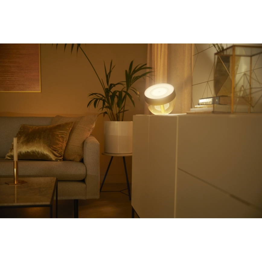 Philips - LED RGB Reguliuojama stalinė lempa Hue IRIS LED/8,2W/230V aukso