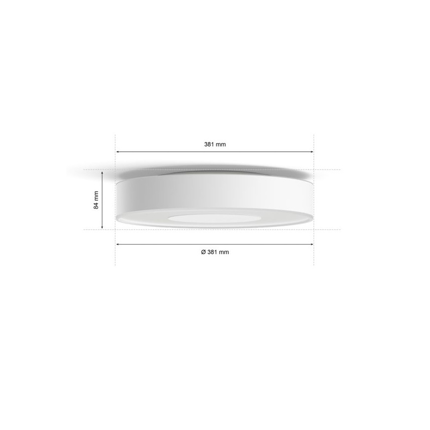 Philips -LED RGB Reguliuojamas lubinis šviestuvas Hue INFUSE LED/33,5W/230V 2000-6500K d. 381 mm baltas