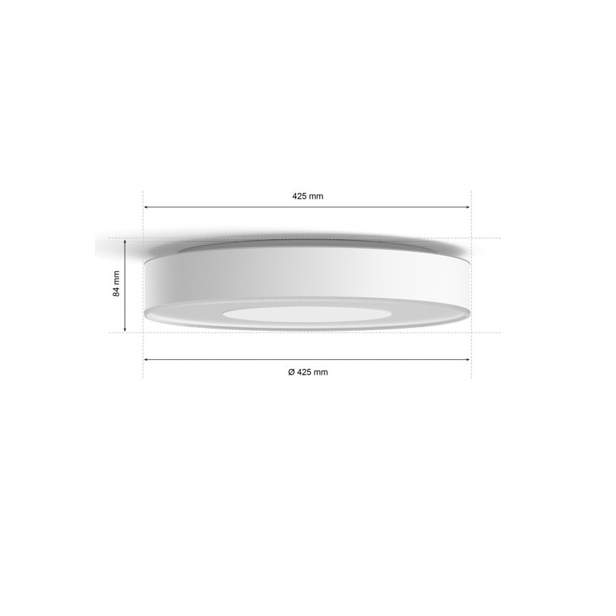 Philips - LED RGB Reguliuojamas lubinis šviestuvas Hue INFUSE LED/52,5W/230V 2000-6500K d. 425 mm baltas