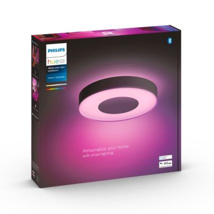 Philips - LED RGB Reguliuojamas lubinis šviestuvas Hue INFUSE LED/52,5W/230V 2000-6500K d. 425 mm juodas