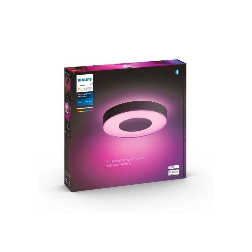 Philips - LED RGB Reguliuojamas lubinis šviestuvas Hue INFUSE LED/52,5W/230V 2000-6500K d. 425 mm juodas