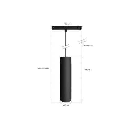 Philips - LED RGB Reguliuojamas pakabinamas sietynas bėgių sistemai Hue PERIFO LED RGB/5,2W/24V 2000-6500K