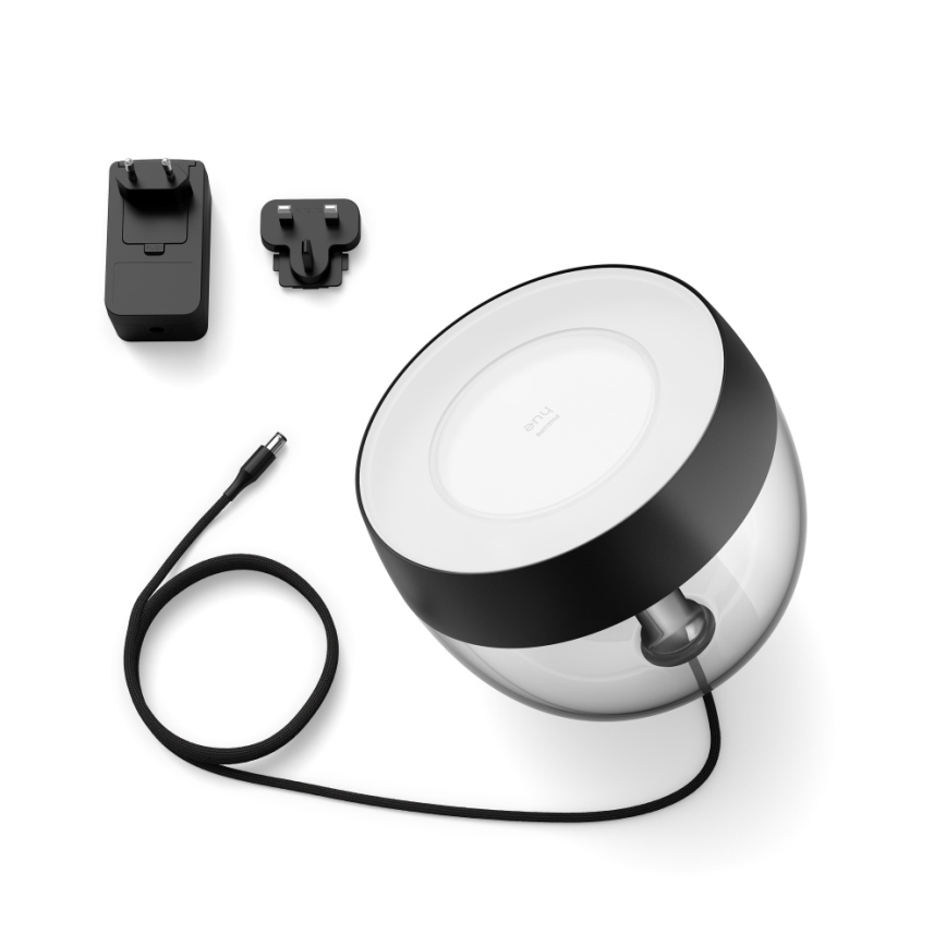 Philips – LED RGB Stalinė lempa Hue IRIS LED/10W/230V juoda