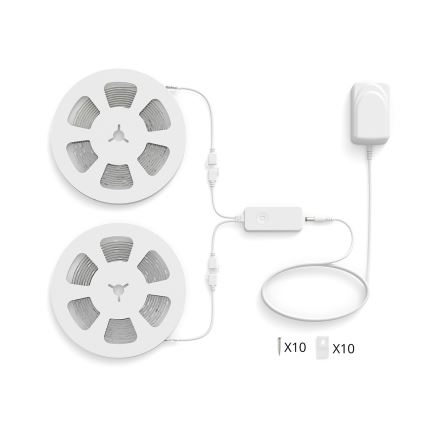 Philips - LED RGBIC reguliuojama juosta SMART STRIP 20m LED/36W/230V 2700-6500K Wi-Fi