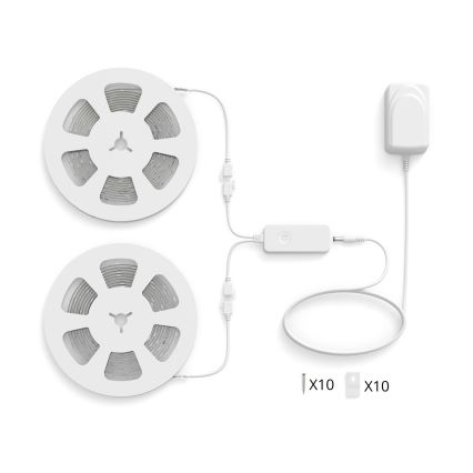 Philips - LED RGBIC dimeriuojama juosta SMART STRIP 2x5m LED/21W/230V 2700-6500K Wi-Fi