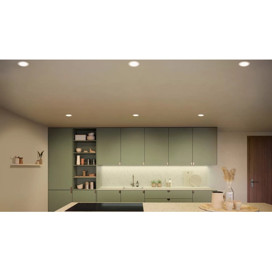 Philips - LED RGBW Pritemdomas įleidžiamas lubinis vonios šviestuvas Hue SLIM LED/12W/230V IP44 2200-6500K
