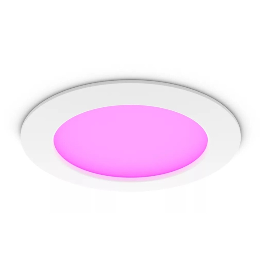 Philips - LED RGBW Pritemdomas įleidžiamas lubinis vonios šviestuvas Hue SLIM LED/12W/230V IP44 2200-6500K