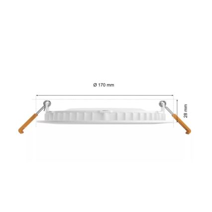 Philips - LED RGBW Pritemdomas įleidžiamas lubinis vonios šviestuvas Hue SLIM LED/12W/230V IP44 2200-6500K