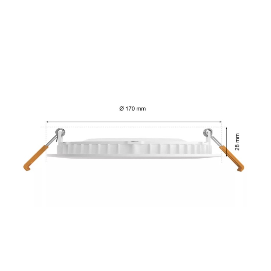 Philips - LED RGBW Pritemdomas įleidžiamas lubinis vonios šviestuvas Hue SLIM LED/12W/230V IP44 2200-6500K