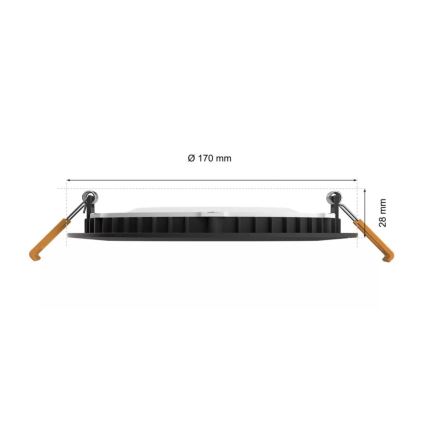 Philips - LED RGBW Pritemdomas įleidžiamas lubinis vonios šviestuvas Hue SLIM LED/12W/230V IP44 2200-6500K