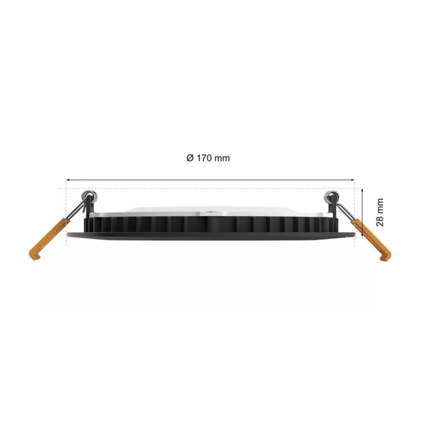 Philips - LED RGBW Pritemdomas įleidžiamas lubinis vonios šviestuvas Hue SLIM LED/12W/230V IP44 2200-6500K