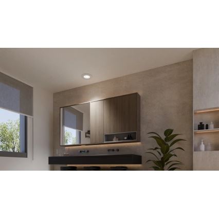 Philips - LED RGBW Pritemdomas įleidžiamas lubinis vonios šviestuvas Hue SLIM LED/8,3W/230V 2000-6500K IP44 balta
