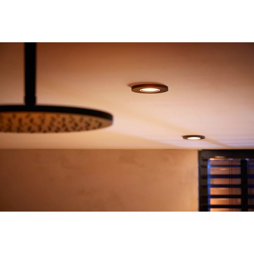Philips - LED RGBW Pritemdomas įleidžiamas lubinis vonios šviestuvas Hue XAMENTO 1xGU10/4,2W/230V 2000-6500K IP44