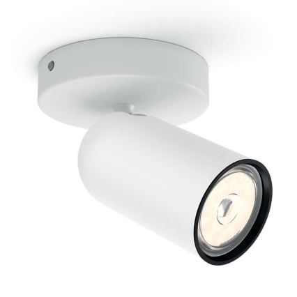 Philips - LED RGBW dimeriuojamas taškinis šviestuvas PONGEE 1xGU10/4,8W/230V 3000K baltas + nuotolinis valdymas