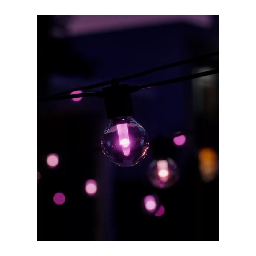 Philips - LED RGBW dimeriuojama lauko girlianda Hue FESTAVIA 30xLED 21m IP65