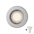Philips - LED RGBW dimeriuojamas įleidžiamas lubų šviestuvas PERIDOT 1xGU10/6,5W/230V 2700-6500K sidabrinis