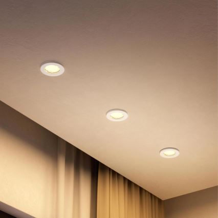 Philips - LED RGBW dimeriuojamas įleidžiamas šviestuvas PERIDOT 1xGU10/6,5W/230V 2700-6500K baltas