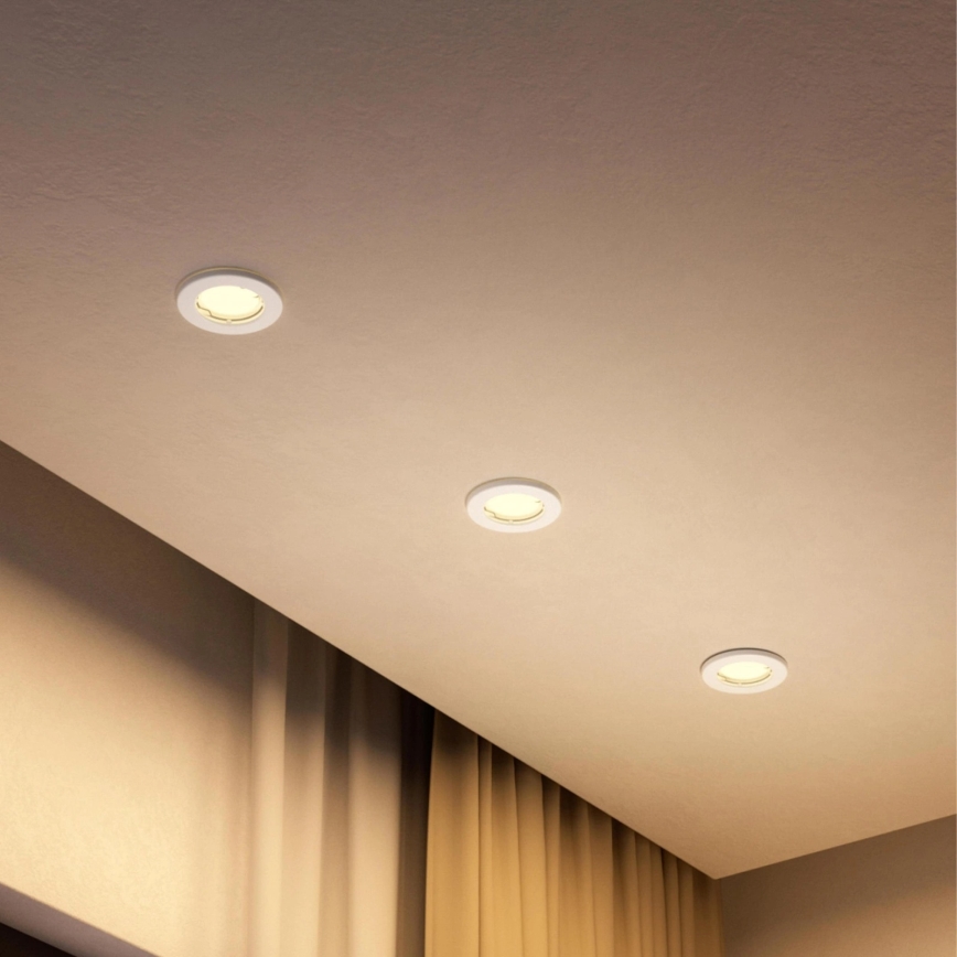 Philips - LED RGBW dimeriuojamas įleidžiamas šviestuvas PERIDOT 1xGU10/6,5W/230V 2700-6500K baltas