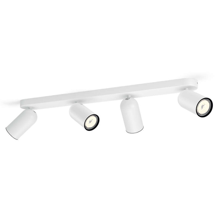 Philips - LED RGBW reguliuojamas taškinis šviestuvas PONGEE 4xGU10/4,9W/230V 2700-6500K balta