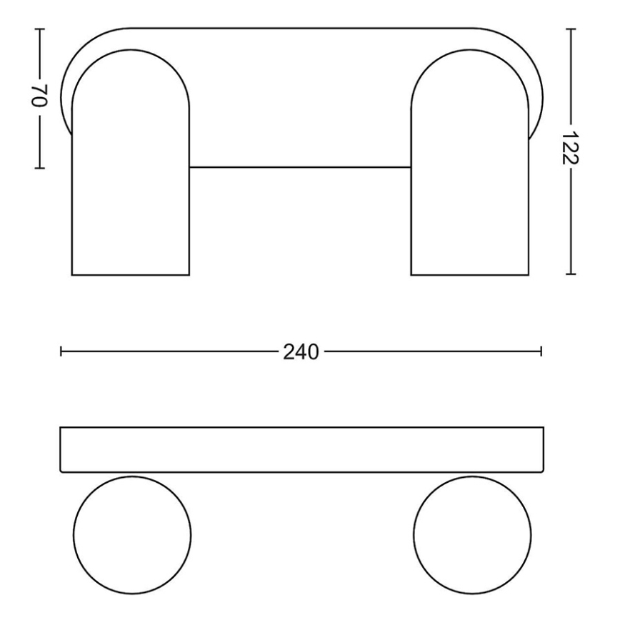 Philips - LED RGBW reguliuojamas taškinis šviestuvas PONGEE 2xGU10/4,8W/230V 3000K baltas + nuotolinis pultas