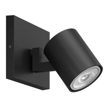 Philips - LED RGBW dimeriuojamas taškinis šviestuvas RUNNER 1xGU10/6,5W/230V 2700-6500K juodas