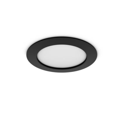 Philips - LED RGBW dimeriuojamas vonios įleidžiamas šviestuvas Hue SLIM LED/12W/230V 1000-20000K juodas IP44