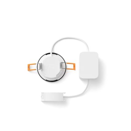 Philips - LED RGBW dimeriuojamas vonios kambario įleidžiamas šviestuvas Hue SLIM LED/8,3W/230V 1000-20000K juodas P44