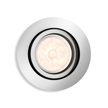 Philips - LED RGBW dimeriuojamas įleidžiamas šviestuvas DONEGAL 1xGU10/4,8W/230V + nuotolinis pultas