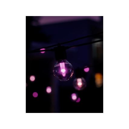 Philips - LED RGBW prailginama ir reguliuojama lauko girlianda Hue FESTAVIA 10xLED 7m IP65