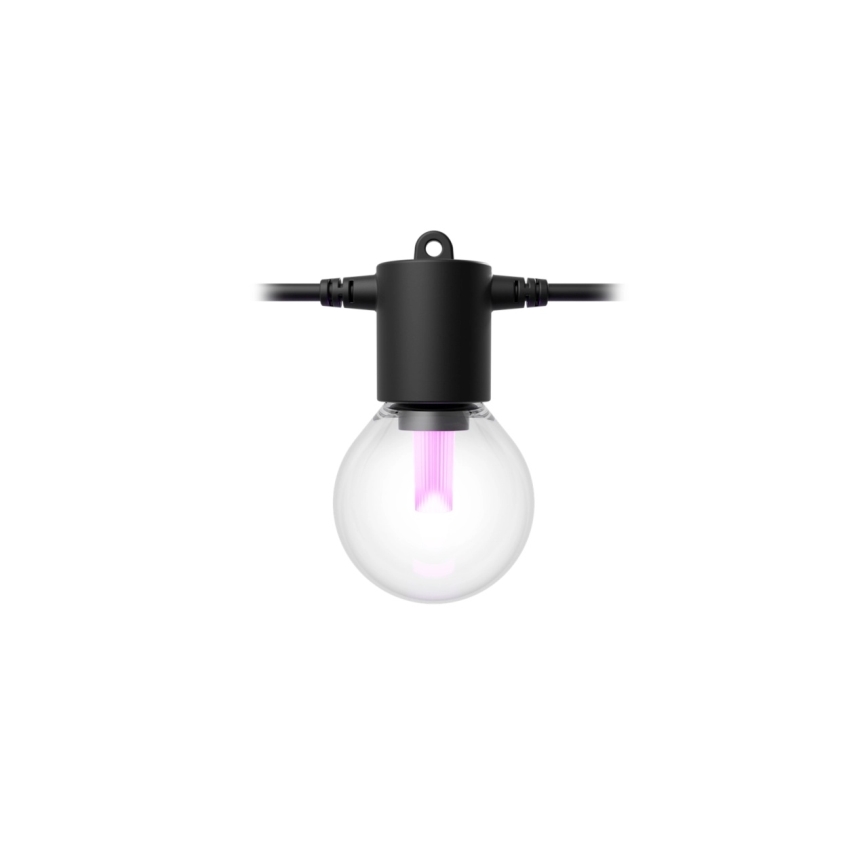 Philips - LED RGBW prailginama ir reguliuojama lauko girlianda Hue FESTAVIA 10xLED 7m IP65
