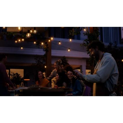 Philips - LED RGBW pratęsiama reguliuojamo ryškumo lauko girlianda Hue FESTAVIA 30xLED 21m IP65