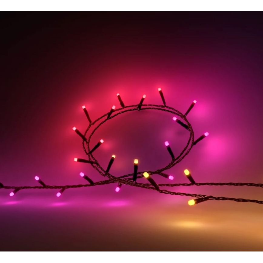 Philips - LED RGBW dimeriuojama lauko girlianda HUE WHITE AND COLOR AMBIANCE 500xLED 44,4 m 2000-6500K IP54