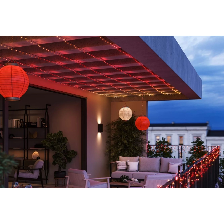 Philips - LED RGBW Pritemdoma lauko grandinė HUE WHITE AND COLOR AMBIANCE 250xLED 24,4 m 2000-6500K IP54