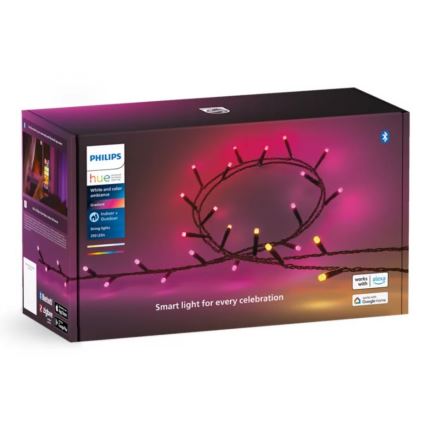 Philips - LED RGBW Pritemdoma lauko grandinė HUE WHITE AND COLOR AMBIANCE 250xLED 24,4 m 2000-6500K IP54