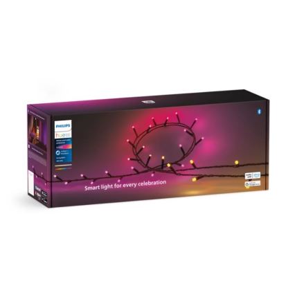 Philips - LED RGBW Pritemdoma lauko gradinė HUE WHITE AND COLOR AMBIANCE 500xLED 44,4 m 2000-6500K IP54