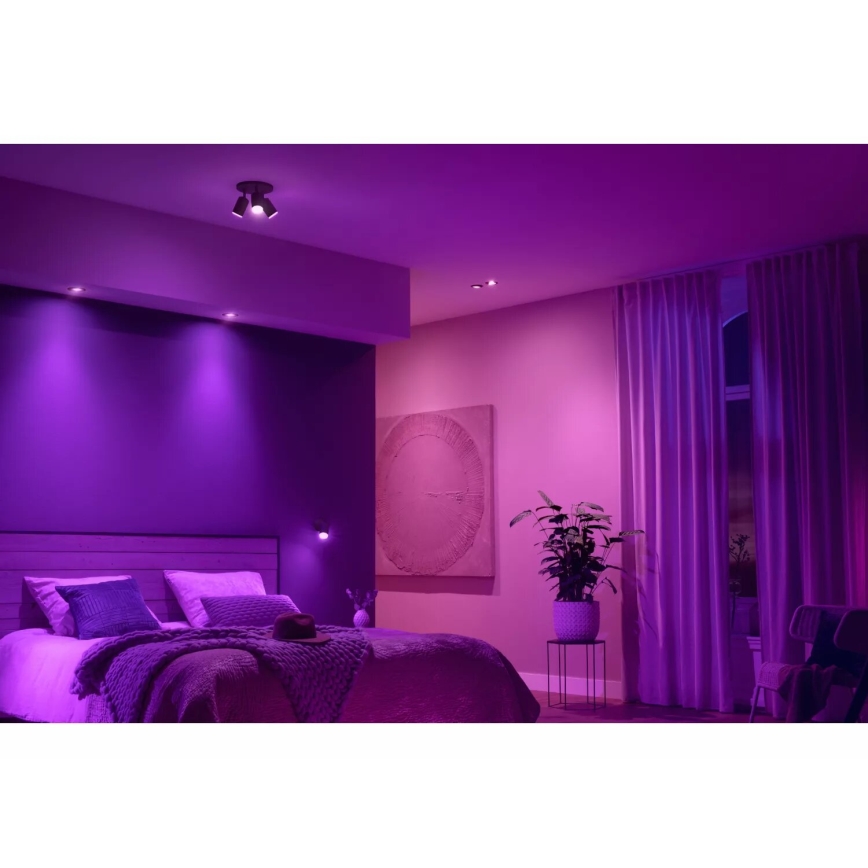 Philips - LED RGBW Pritemdomas įleidžiamas lubinis šviestuvas Hue CENTURA 1xGU10/4,2W/230V 2000-6500K