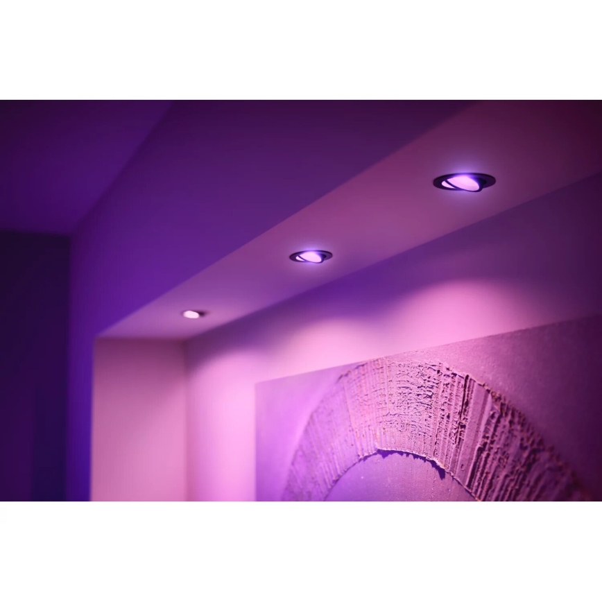 Philips - LED RGBW Pritemdomas įleidžiamas lubinis šviestuvas Hue CENTURA 1xGU10/4,2W/230V 2000-6500K