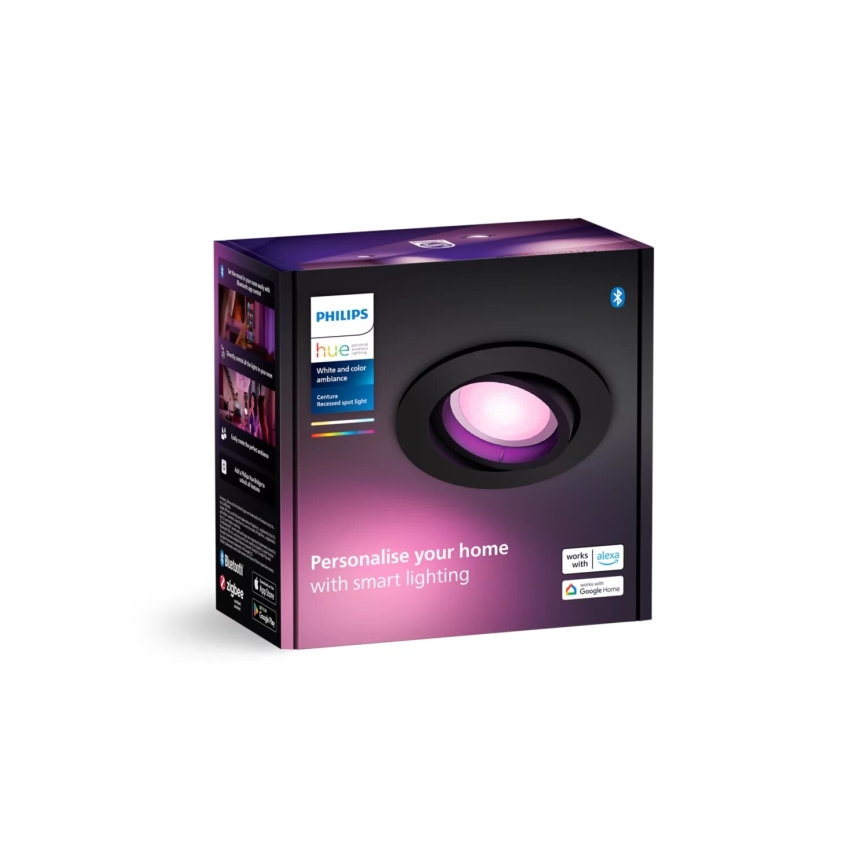 Philips - LED RGBW Pritemdomas įleidžiamas lubinis šviestuvas Hue CENTURA 1xGU10/4,2W/230V 2000-6500K