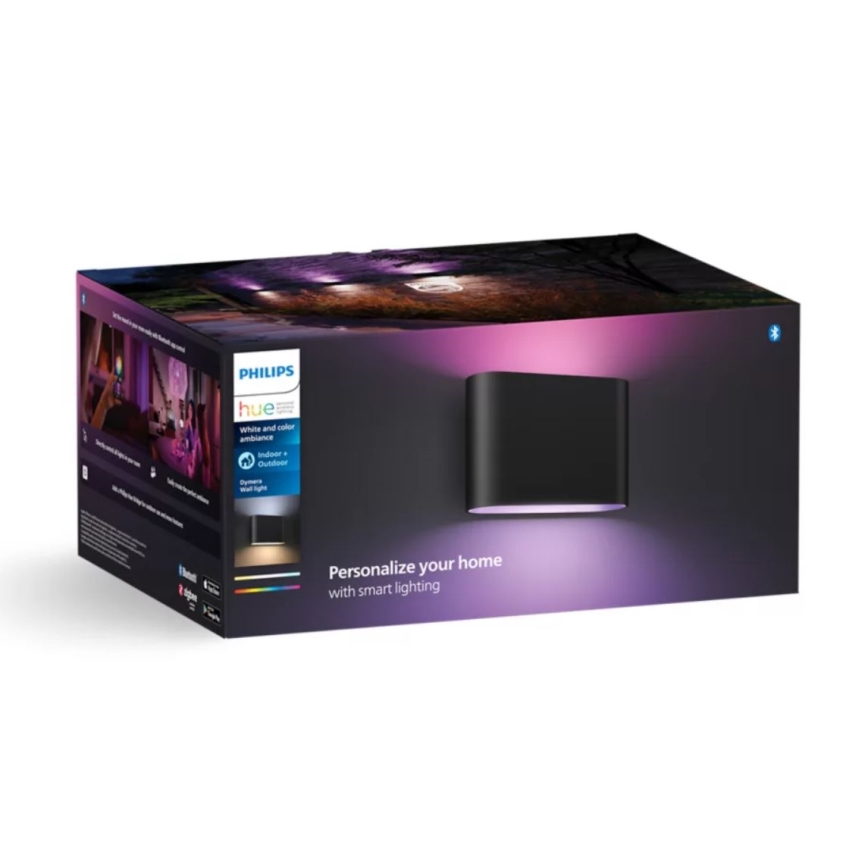Philips - LED RGBW Reguliuojamas lauko sieninis šviestuvas Hue DYMERA 2xLED/10,2W/230V 2000-6500K IP44