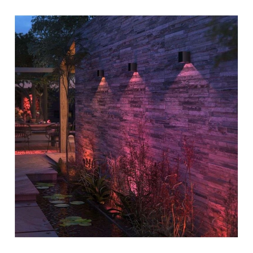 Philips - LED RGBW Reguliuojamas lauko sieninis šviestuvas Hue RESONATE LED/8W/230V 2000–6500K IP44