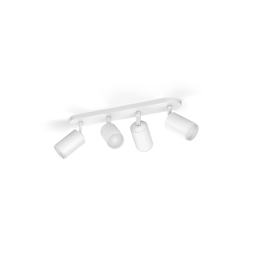 Philips - LED RGBW Pritemdomi akcentiniai šviestuvai Hue FUGATO 4xGU10/4,2W/230V 2000-6500K balta