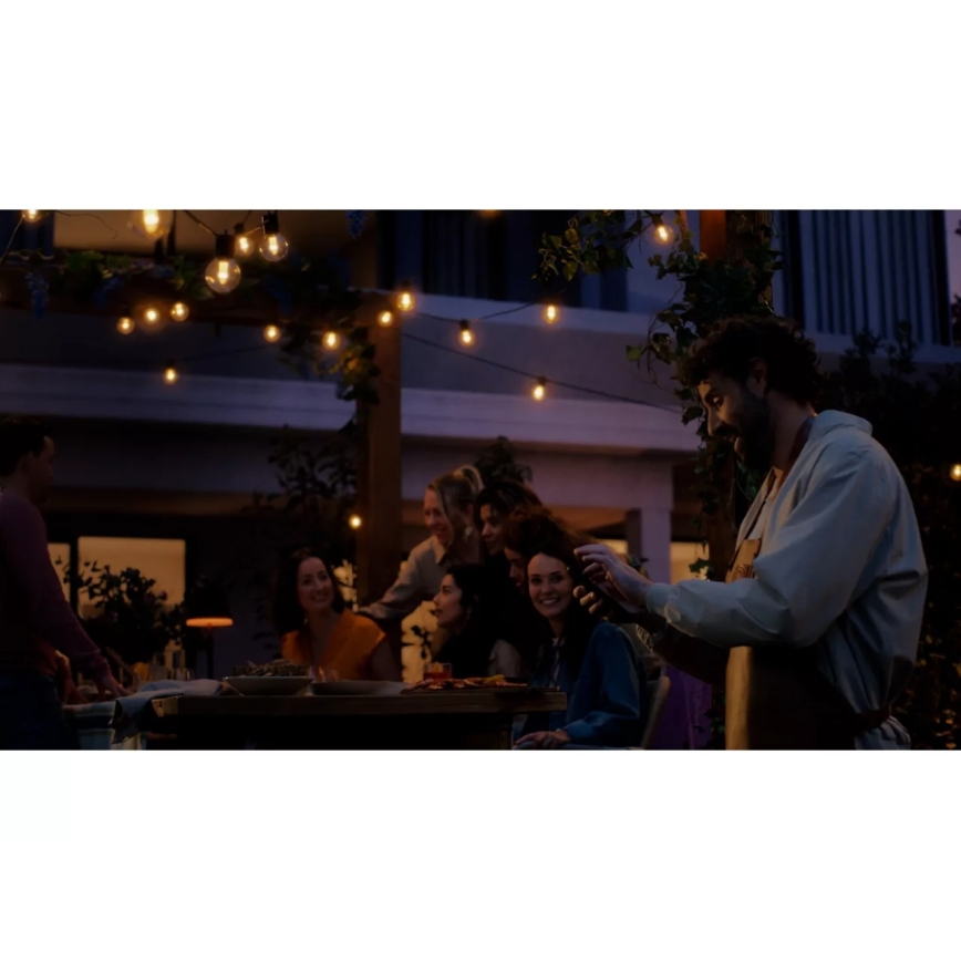 Philips - LED RGBW Reguliuojama lauko girlianda Hue FESTAVIA 20xLED 14m IP65
