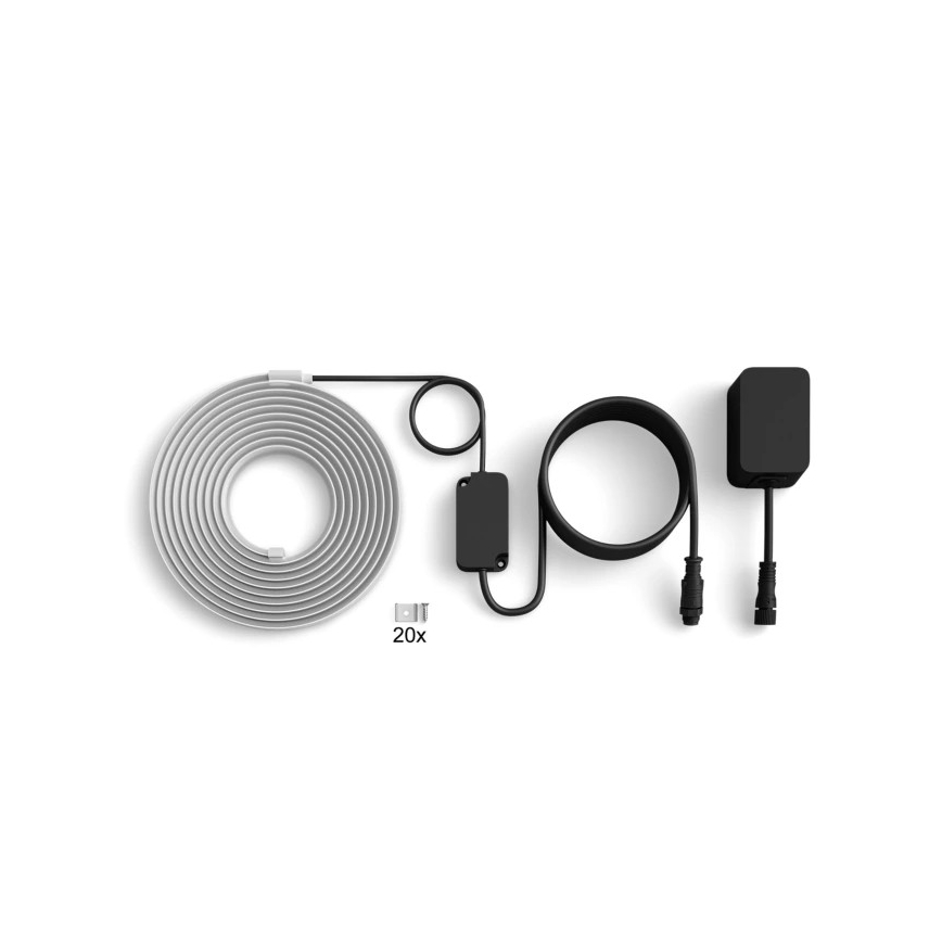 Philips - RGBW LED lauko juosta Hue FLUX, reguliuojamas šviesumas, 5 m, LED/30W/230V, 2200-6500K, IP67