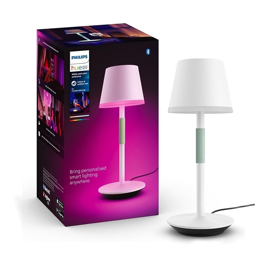 Philips - LED RGBW Reguliuojama lauko jutiklinė lempa Hue GO LED/6,2W/230V 2000-6500K IP54