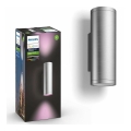 Philips - LED RGBW Reguliuojamas lauko sieninis šviestuvas Hue APPEAR 2xLED/8W/230V IP44