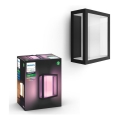 Philips - LED RGBW reguliuojamas lauko sieninis šviestuvas Hue IMPRESS 2xLED/8W/230V IP44