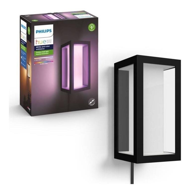 Philips - LED RGBW Reguliuojamas lauko sieninis šviestuvas Hue IMPRESS 2xLED/8W/24V 2000-6500K IP44